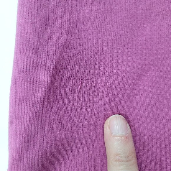 Pajamagram Sweatshirt Women M Pink Fleece Funnel Neck Long Sleeve Pullover - Picture 10 of 13